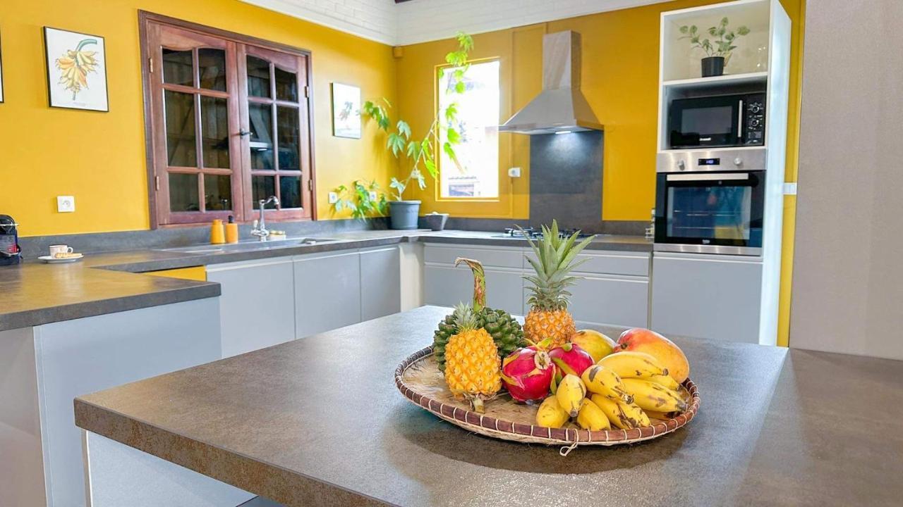 Magnifique Villa Creole Villa Ti Bout Bois Avec Cheminee Au Tevelave Les Avirons Buitenkant foto
